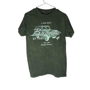 Ford Bronco Rare Breed Green Faded Unisex Tshirt Size M